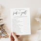 Find the Guest Bridal Shower Icebreaker Game . Bachelorette Hens . Minimalist PRINTABLE Editable Template . Instant Download Templett M2-T
