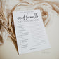 Bridal Word Scramble Bridal Shower Bachelorette Hens Game . Minimalist PRINTABLE Editable Template . Instant Download Templett M2-T