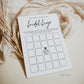 Bridal Bingo Editable Game . Bridal Shower Gift Opening Game . Minimalist PRINTABLE Editable Template . Instant Download Templett M2-T