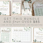 Baby Name Suggestions Printable Baby Shower Game . Sign + Card . Greenery Gold . PRINTABLE Editable Template Instant Download Templett G2-T