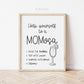 Momosa Baby Shower Table Sign . Mimosa Bubbly Bar . Boy Girl Neutral . Kraft + Minimalist Black White . Printable 8x10 Instant Download . K4