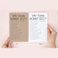 Who Knows Mommy Best Baby Shower Game . Printable Shower Game . Kraft + Minimalist Black & White . Instant Digital Download PDF . K4