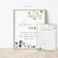 Advice and Well Wishes for the Soon to be Mr and Mrs Sign + Card . Wedding Bridal Shower Printable . Greenery and Gold . Instant Download G2