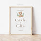 Books and Gifts Sign Template . Books for Baby . Teddy Bear Baby Shower Blue Pink Green . PRINTABLE Editable Templett Instant Download B1-T