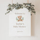 Editable Bear Baby Shower Welcome Personalized Sign . Pink Blue and Green . PRINTABLE Poster . Instant Download Templett Template