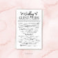 Wedding Guest Libs . Printable Funny Wedding Advice Mad Libs Game . Kraft + Minimalist Black & White . Instant Download Printable