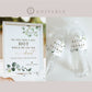 So You Don't Get Hot Take a Water Bottle Sign + Labels . Wedding Greenery . PRINTABLE Editable Template . Instant Download Templett G2-T