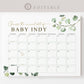 Baby Due Date Calendar Printable Game . Guess the Arrival / Baby's Due Date Custom Baby Shower . Editable Download Template Templett G2-T