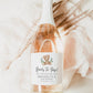 Mini Champagne Bottle Label Template . Teddy Bear Baby Shower 3 Colors Green Pink Blue . Bubbly Favors . PRINTABLE Templett Instant Download