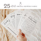 Minimalist Bridal Shower Games Bundle . 25 Editable Printable Games . Best Sellers . Editable Template . Instant Download Templett