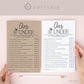 Over or Under PRINTABLE Game . Bridal Shower Wedding Couples Rehearsal Party . Kraft + Minimalist . Editable Template Download Templett