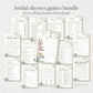 PRINTABLE Bridal Shower Games Bundle . 14 Best Selling Games of 2022 . Instant Digital Download Printable Package . Greenery & Gold G2