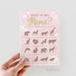 Who is My Mama Baby Shower Game. Winter Snowflakes . Girl Baby Shower . Baby its Cold Outside . Pink and Gold Glitter . Printable Download