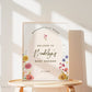 Baby Shower Welcome Sign Template . Wildflowers Girl Baby Shower . PRINTABLE Editable Poster . Instant Download Templett