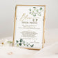 Blow Up Their Phone Wedding Reception Sign . Share the Love Photos Printable Template . Greenery and Gold . Instant Download Templett G2-T