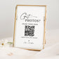 Got Photos? Wedding Reception QR Code Sign . Share the Love Photos Printable Template . Greenery and Gold . Instant Download Templett G2-T