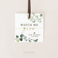 Watch Me Grow Baby Shower Tags Stickers Labels Template . Succulent Favors . Personalized Editable PRINTABLE Templett Instant Download G2-T