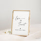 Love is Sweet Please Take a Treat Sign . Wedding Engagement Party Bridal Shower . Simple Modern . Template Instant Download Templett SM-T