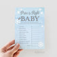 The Price is Right Baby Shower Game . Baby It's Cold Outside Boy . Winter Snowflakes Blue and Silver . Printable Instant Download