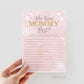 Who Knows Mommy Best Baby Shower Game . Winter Girl . Baby its Cold Outside . Pink and Gold Glitter . Printable Download