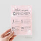 Whats on Your Phone Baby Shower Game Printable, Pink Silver and Gold, Winter Girl Shower, Baby its Cold Outside, Printable Instant Download