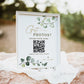 Wedding Reception QR Code Sign . Got Photos? . Share the Love Photos Printable Template . Greenery and Gold . Instant Download Templett G2-T