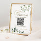 Wedding Reception QR Code Sign . Got Photos? . Share the Love Photos Printable Template . Greenery and Gold . Instant Download Templett G2-T