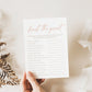 Find the Guest Boho Baby Shower Printable Game . Blush Pink Girl Minimalist . Editable Template . Instant Download Templett