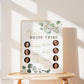 Bride Tribe Personalized Printable Sign . Meet the Maids . Bridesmaids Maid and Matron of Honor . Greenery and Gold . Digital Download