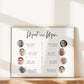 Meet the Men PRINTABLE Sign . Personalized Wedding Party Poster with Photos . Groomsmen Best Man Ring Bearer . Minimalist Digital Download