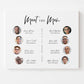 Meet the Men PRINTABLE Sign . Personalized Wedding Party Poster with Photos . Groomsmen Best Man Ring Bearer . Minimalist Digital Download
