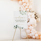 Welcome Sign Baby Sprinkle Personalized . Greenery Eucalyptus . PRINTABLE Poster . PDF Download G2