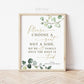 Choose a Seat Not a Side PRINTABLE Sign . Personalized Wedding Boho Poster . We're All Family . Greenery and Gold . Digital Download G2