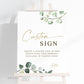 Custom Sign for Home, Business, Wedding, Bridal Shower, Baby Shower, Holiday, Party, Quote . Greenery Eucalyptus . Printable PDF Download G2