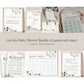 Baby Shower Printable Invitation . Girl or Boy . Greenery and Gold . Boho . Eucalyptus . Digital Download PDF or JPEG . G2
