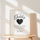 Valentine's Day Gift for Dad . Dear Daddy Sonogram Ultrasound . Pregnancy Announcement for Dad to Be . For Him . PRINTABLE DIGITAL DOWNLOAD