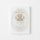 We Can Bearly Wait Baby Shower Printable Invitation . Teddy Bear Boy Baby Shower . Greenery and Floral Watercolor . Digital Download