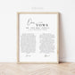 Personalized Our Wedding Vows Printable Sign with Photo . Wedding Anniversary Gift for Him or Her . Wall Art . Keepsake . Digital Download