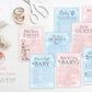 Baby Shower Twins Boy and Girl Games Set 8 Games Printable . Blue Pink and Silver . Winter Baby its Cold Outside . Instant Download Bundle