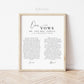 Personalized Wedding Vows Printable Gift Print with Photo . First Paper Wedding Anniversary Gift for Him Her . Wall Art Digital Download