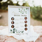 Bride Tribe Personalized Printable Sign . Meet the Maids . Bridesmaids Maid and Matron of Honor . Greenery and Gold . Digital Download