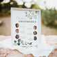 Meet the Groomsmen Printable Sign . Meet the Men Wedding Party Poster . Greenery and Gold . Wedding Reception Decor . Digital Download