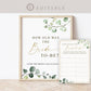 How Old Was the Bride Bridal Shower Bachelorette Hens Game . Greenery + Gold . PRINTABLE Editable Template Instant Download Templett G2-T