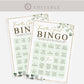 Find the Guest Bingo Pre Filled Unique Game Cards . Bridal Shower . Greenery Gold PRINTABLE Editable Template Instant Download Templett G2-T