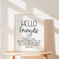 Write Your Address on an Envelope Baby Shower Sign . Boy Girl Neutral . Rustic Kraft + Black & White . Printable 8x10 Instant Download . K4