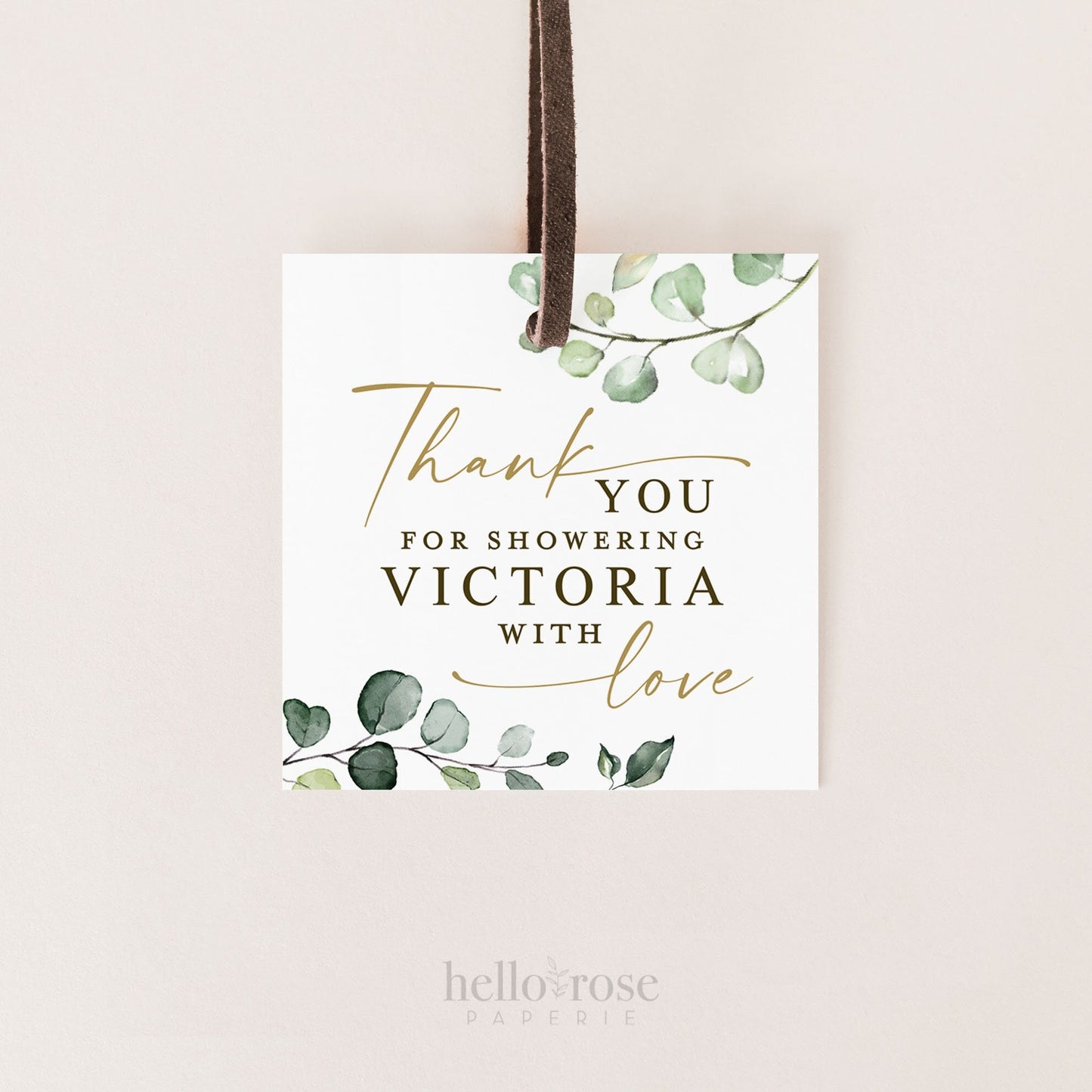 PRINTABLE Thank You for Showering with Love Bridal Shower Tags Stickers Labels . Personalized Party Favor Tags . Digital Download PDF