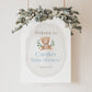 Teddy Bear Welcome Sign Poster . Printable Personalized Baby Shower Boy . Blue We Can Bearly Wait . Bear and Greenery . Digital Download