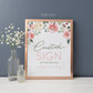 Custom Printable Sign . Baby Shower Bridal Shower Wedding Bachelorette Hens Party First Birthday . Pink Floral Watercolor . Digital Download