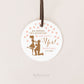 He Popped the Question Circle Tags 2" . She Said Yes . Pink and Gold Bridal Shower Engagement Stickers Favor Tags Cupcake Topper . Printable