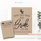 How Old was the Bride to Be Game Sign + Cards . Bridal Shower . Bachelorette Hens Party . Kraft + Black White . Instant Download Printable